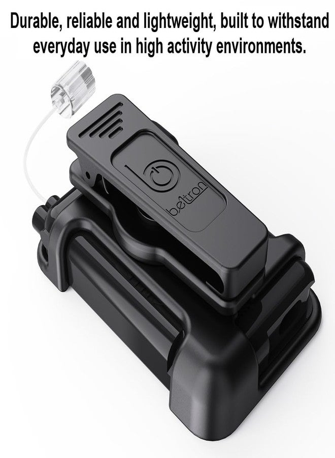 مشبك حزام BELTRON لمضخة Tandem t:Slim X2 (حافظة مشبك دوارة قوية ومتينة لمضخة الأنسولين Tandem Diabetes Care TSlim X2) - أسود - Image 5